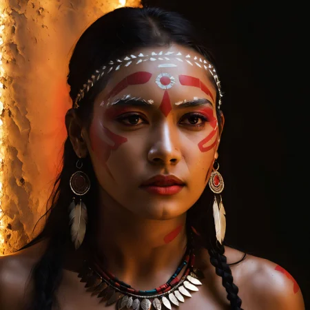 ((Phenomenal)), ((Stunning)), ((Elegant)), ((Unparalleled)), ((Extraordinary)), ((Captivating)), old plaster,  face, women, First Nations Woman, Indigenous Woman, American Indian Woman, portrait, Character study, Portrait artwork, Human likeness, cinematic lighting, Dramatic lighting, Filmic illumination, Mood lighting, depth of field 270mm, Extended depth of field, Small aperture, Sharp from front to back <lora:SDXL_plaster_Test_Sa_May:1.4>