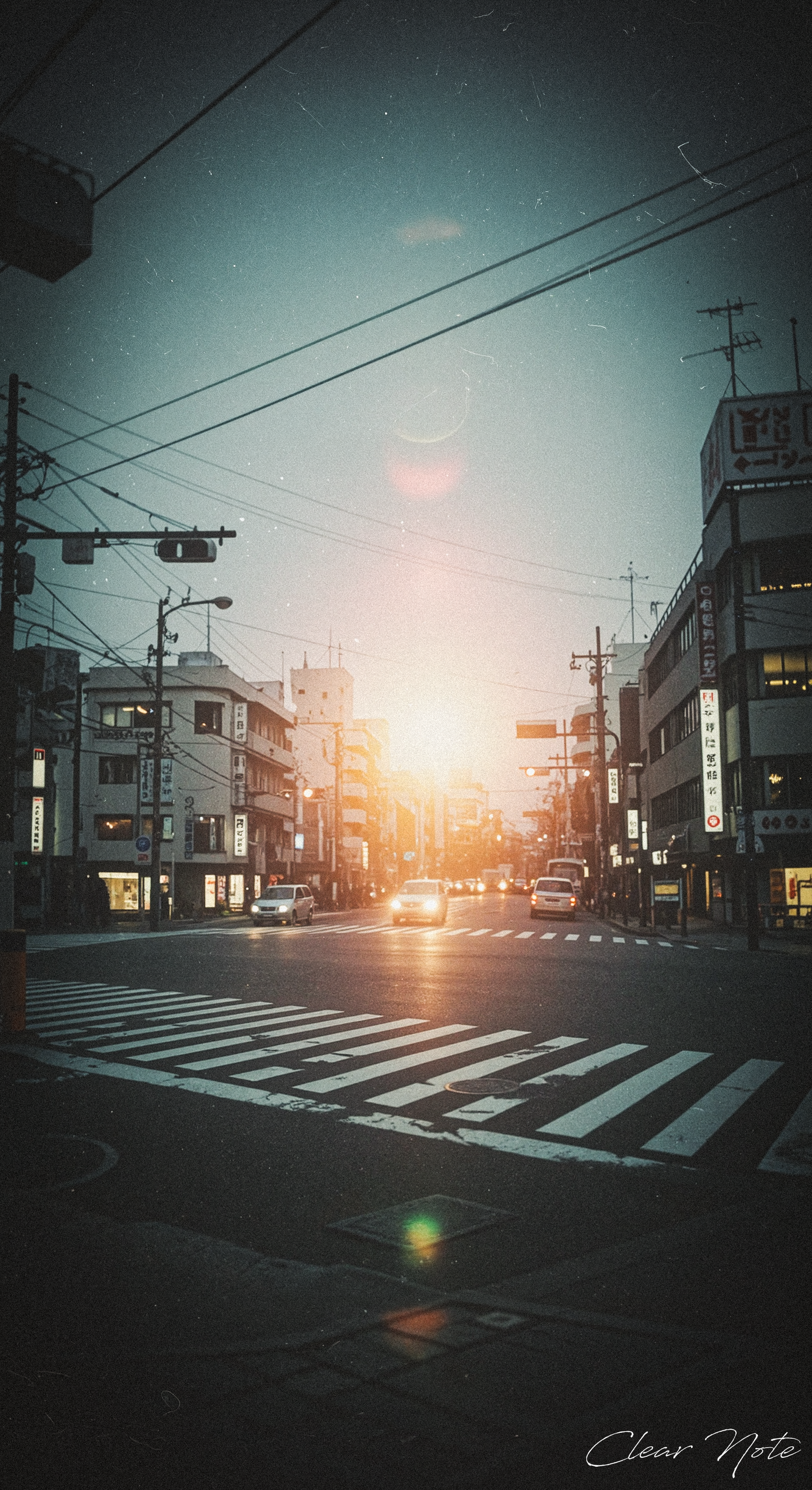 Japanese Culture Style, Emotional Photos, 35mm film, intersection