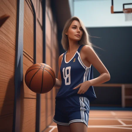beautiful mature college girl, wearing basketball outfit, in basketball court, ((slim, petite)), photorealistic, photo, masterpiece, realistic, realism, photorealism, high contrast, photorealistic digital art trending on Artstation 8k HD high definition detailed realistic, detailed, skin texture, hyper detailed, realistic skin texture, armature, best quality, ultra high res, (photorealistic:1.4),, high resolution, detailed, raw photo, sharp re, by lee jeffries nikon d850 film stock photograph 4 kodak portra 400 camera f1.6 lens rich colors hyper realistic lifelike texture dramatic lighting unrealengine trending on artstation cinestill 800, award-winning, highres, extremely detailed, 8k photo, best quality, intricate details, realistic, gorgeous, hyperdetailed, grainy, high quality, (((professional))), canon 5d