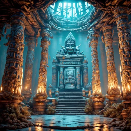 RAW photo, (masterpiece:1.3), subsurface scattering, heavy shadow, (high quality:1.4), (intricate, high detail:1.2), professional photography, HDR, High Dynamic Range, realistic, ultra realistic, photorealistic, high resolution, film photography, ambient lighting, atmospheric effects, <lora:detail_slider_v4:2>, OverallDetail,  magical and sinister fantasy temple of the snake god, from outside, <lora:TemplesAndChurches-10:1>, epiCPhoto
