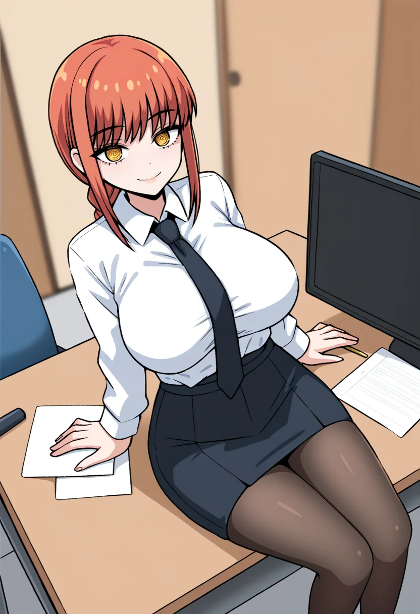 score_9, score_8_up, BREAK
1girl,makima_\(chainsaw_man\), indoors, smile, desk, sitting, large breasts, office
<lora:InksgirlsLion2:1>