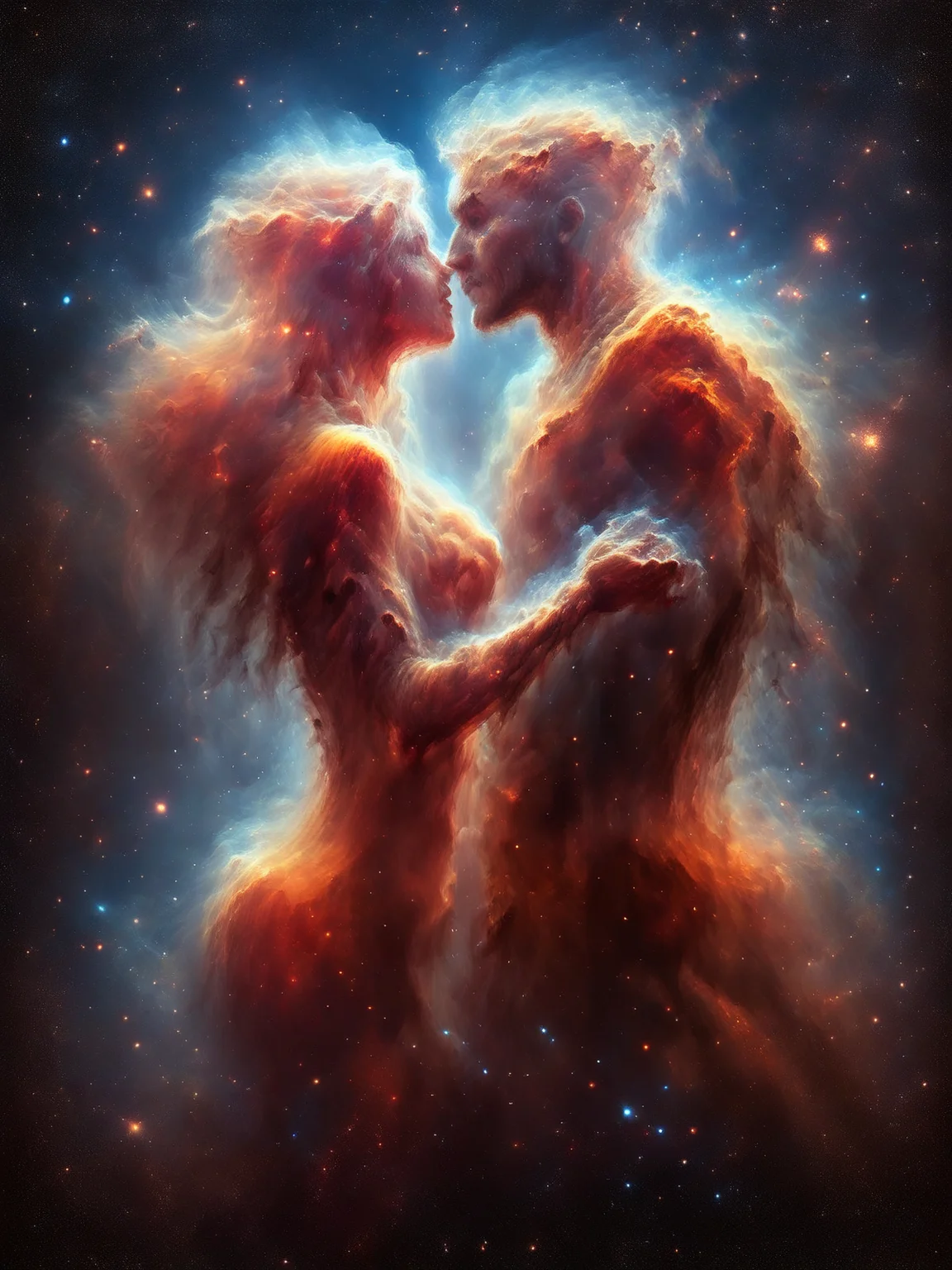 score_9, score_8_up, score_7_up, man and woman embrace, dynamic pose, <lora:Space_Nebula_Pony:1>