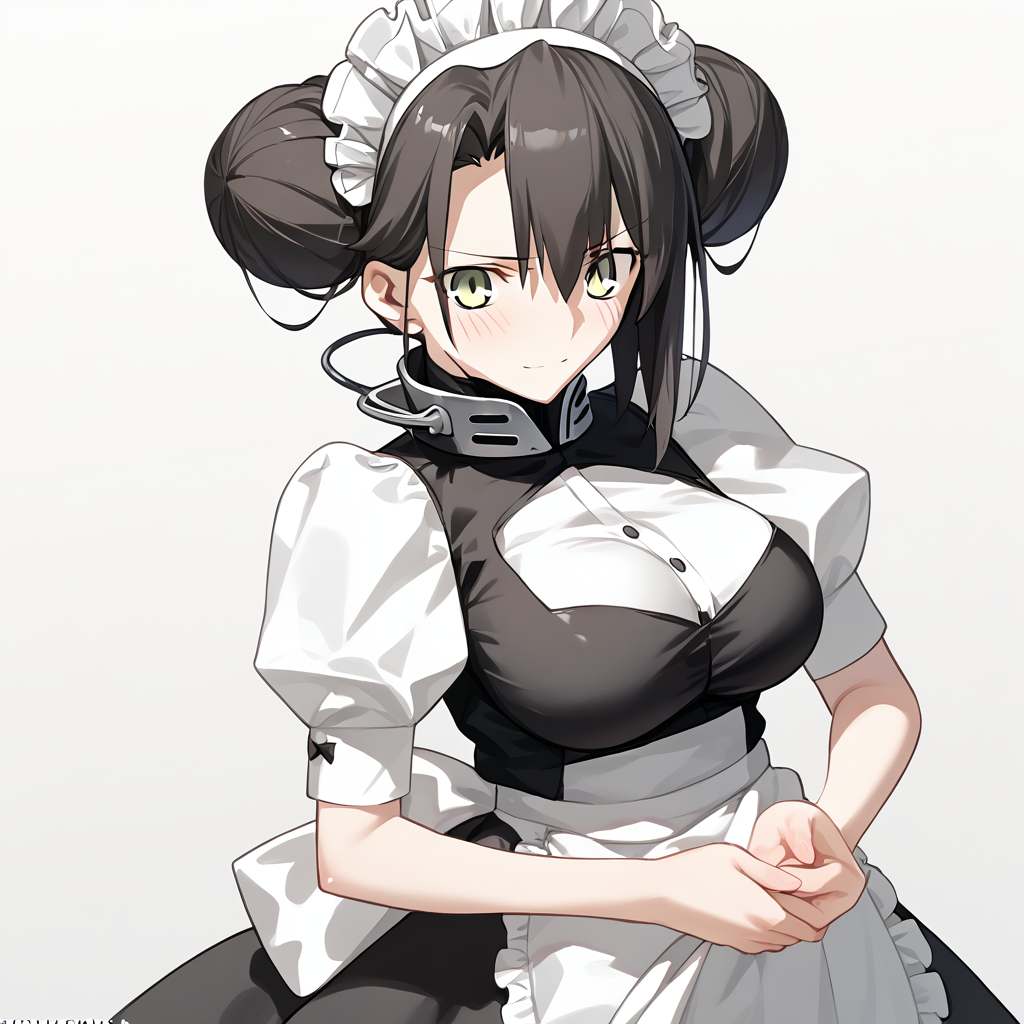 <lora:Takeuchi_Takashi_PonyXL_style_v01:1>
<lora:agent.pony:1>
score_9 , score_8_up , score_7_up , source_anime , 
masterpiece , best quality , ultra-detailed , 
BREAK
agent \(girls' frontline\), maid
1girl , woman , huge breasts , light smile , light blush , ((jeanne d'arc (fate)):0.5)  , 
long black hair  , maid dress ,  
grabbing