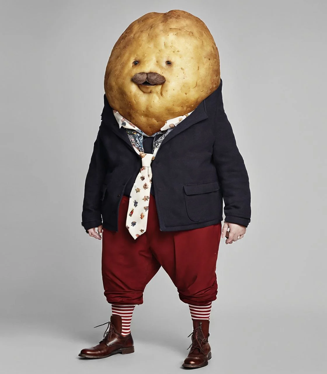A socially awkward potato WeirdOutfit style  <lora:sdxl-WeirdOutfit-Dreambooh:0.8>