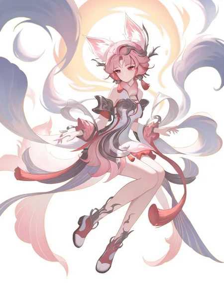 solo,1girl,simple background,white background,dajihu,<lora:dajihu-000014:1>,full body,, masterpiece, best quality, very aesthetic, absurdres,newest, incredibly absurdres,