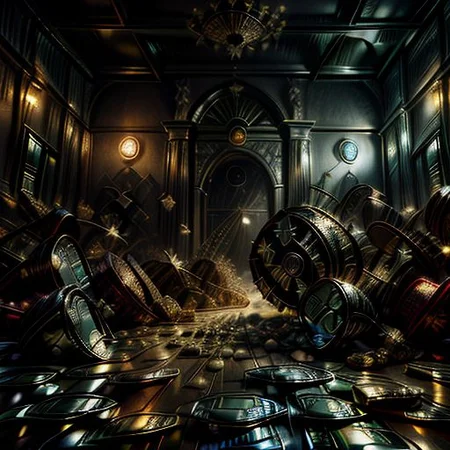 stretch, Sharp image, 4k, 8k, Detailed and Intricate, Cinematic, Dynamic Lighting,
OverallDetail, angry expression, dollar world, ultra detailed, ultra resolution, Dollar bills, vault, no people, fully generated, amazing, beautiful,