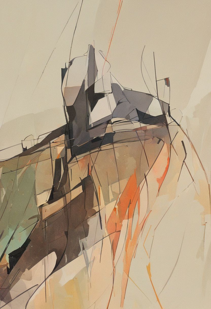 (Silhouette of a house on the cliff beside coast, flat painting background:1.5),
(abstract painting, impressionism, watercolor, oil painting brushstrokes, oil painting texture:1.3),
(brutalist architecture, BRIGHT green AND DARK BROWN color palette, curve LINE, circle, ellipse, core), AK, abstract, deconstruction, geometry, geometric composition,paint painting,harmonious colors, black frame,rectangle, tilt, flat painting, framex, horizontal, Constructivism, Fauvism,