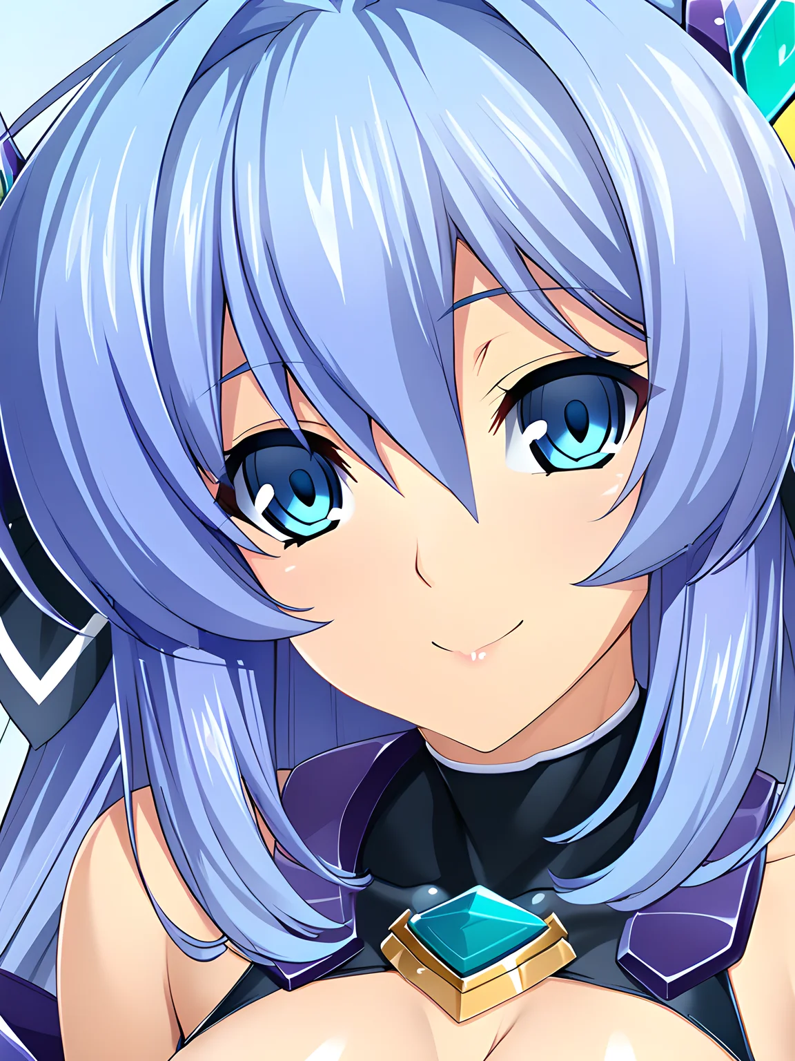 (masterpiece),(best quality),(ultra-detailed),(best illustration),(best shadow),(absurdres),(detailed background),(very aesthetic), (masterpiece),(best quality),(ultra-detailed),(best illustration),(best shadow),(absurdres),(detailed background),(very aesthetic), marina katsuragi, exstia, 1girl, solo, smile, long hair, choker, blue hair, looking at viewer, portrait, blue eyes, close-up, closed mouth, hair between eyes, smile, large breasts, <lora:XL-Marina_Katsuragièå_ççå¥_-_Kouyoku_Senki_ExS-TiAå
翼æ¦å§«ã¨ã¯ã¹ãã£ã¢_SDXL_Animagine_XL_3.1v2:1>