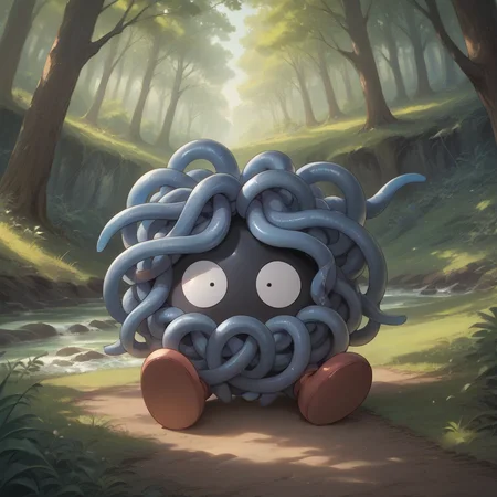score_9, score_8_up, score_7_up, score_6_up, score_5_up, sourse_anime, zPDXL, rating_ safe BREAK,
solo, in forest,
tentacles, monster, tangera, pokemon (creature) <lora:Tangera:1>, <lora:add-detail-xl:1> <lora:detail_eyes:0.5>