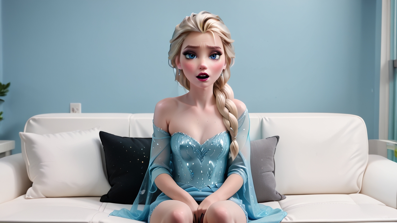 princess Elsa, <lora:princess_pony_v1:0.6> g00dp0rt, 1girl, on couch, solo, sitting,female masturbation, clothes pull, underwear, l0r4cchd <lora:cchdcustomlogolessmerge:.85> doggy, zPDXL3 zPDXLxxx