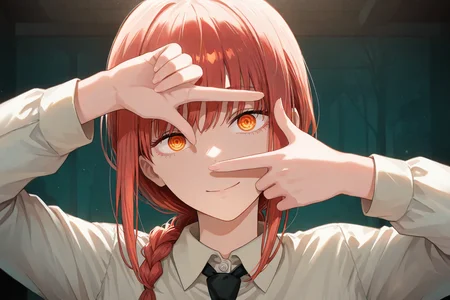masterpiece, best quality, absurdres, safe
1girl, finger frame, makima \(chainsaw man\), smile
<lora:finger_frame_il_d16:1>