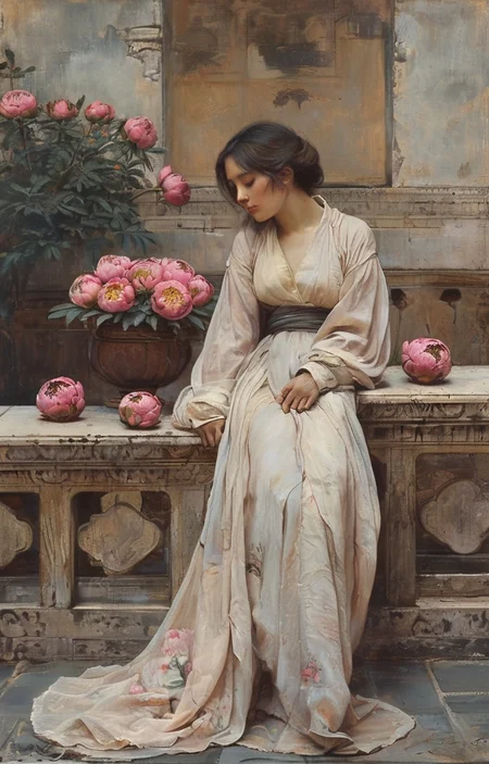 masterpiece,best quality,<lora:tbh346-sdxl:0.75>,illustration,style of Jacques Amans
decaying peonies