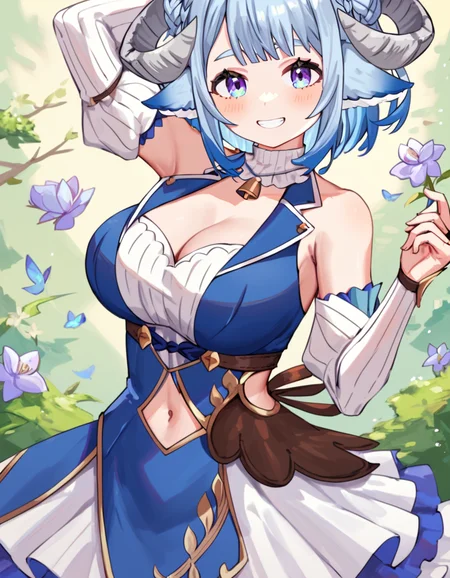 score_9_up, score_8_up, score_7_up, score_6_up, 1girl, (MinaiAruma:1.1), cleavage, waistcoat, detached sleeves,
posing, seductive smile,
<lora:MinaiArumaXL_autismmixPony:1>, masterpiece, newest, absurdres
