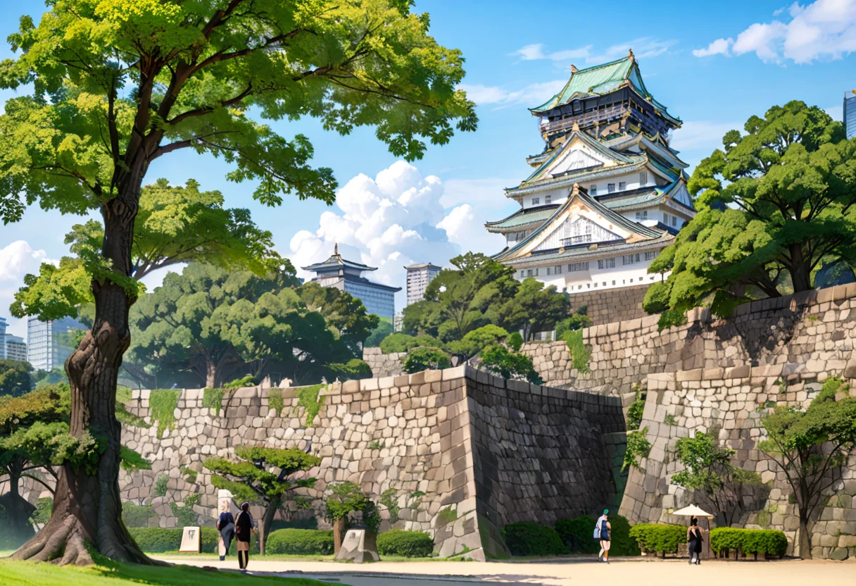 masterpiece, best quality, very aesthetic, absurdres,
Osaka Castle, sky, scenery, cloud, outdoors, architecture, day, east asian architecture, tree, blue sky, stone wall, wall, building, cloudy sky, grass
<lora:Osaka_Castle_SDXL_V1:1>