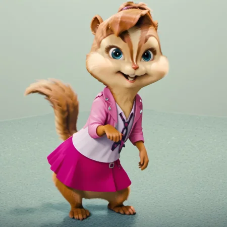 Score_9, score_8_up, score_7_up, source_furry, brittany miller, chipmunk, chipmunk girl, furry female, furry, 3d, render, white background, introduction to the viewer behind,Smug face, pleased with herself, sarcastic , expressive and lively look, in a pink skirt, clear and good quality, depth of drawing, 
<lora:Brittany_Miller__Alvin_and_the_Chipmunks__CG_Movie_version:0.8>