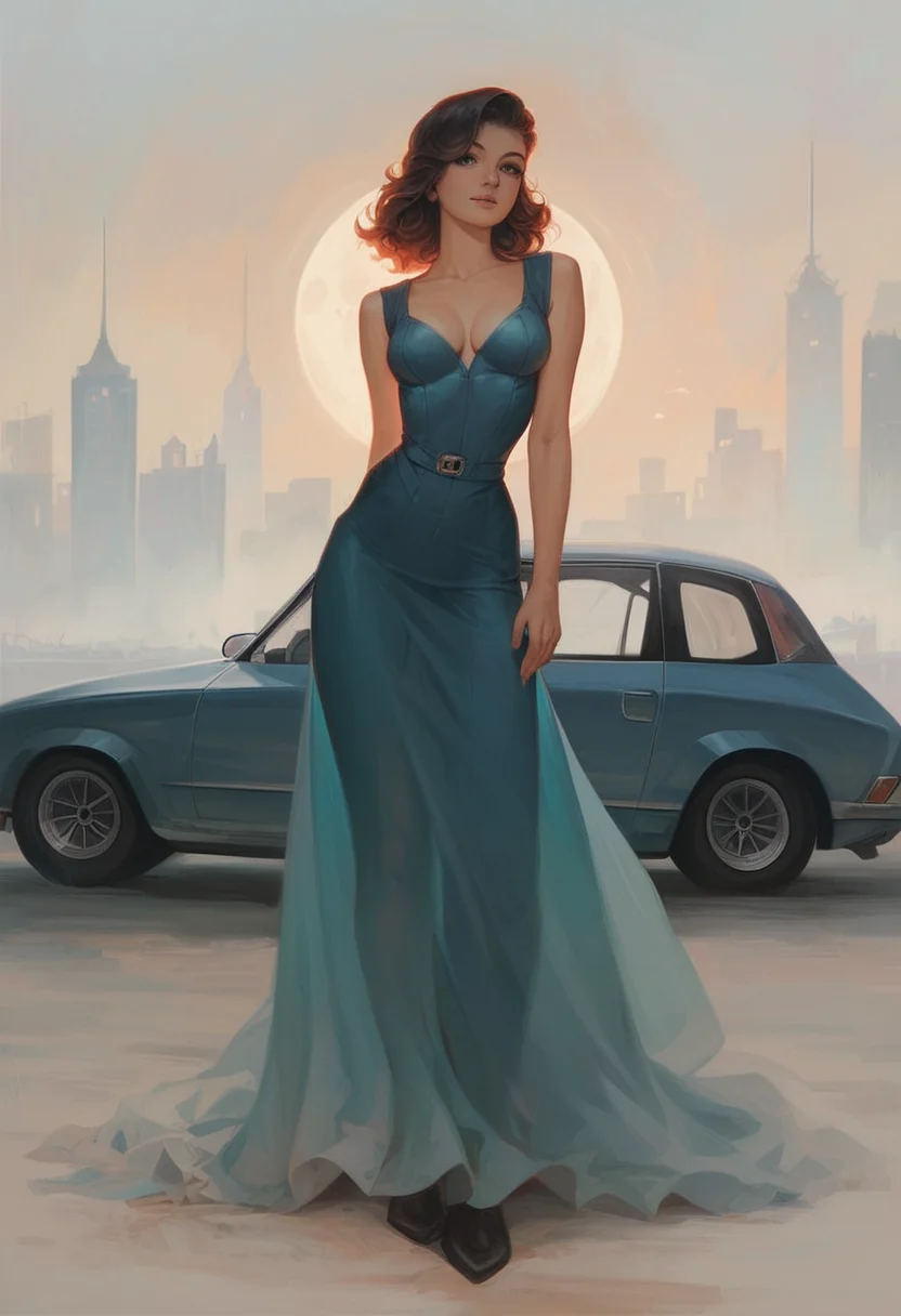 score_9, score_8_up, score_7_up, solo, gorgeous girl, luxury car, retro vehicle, aesthetic 1950s, advertising style, 1950s fashion, outdoor, cities skyline, photorealistic, sharp shadows, dramatic lighting, semi-realistic, clean line BREAK
beautiful girl, dress, medium breast, cleavage, narrow waist, thin arms, collarbone, cute face, big eyes, medium hair, smooth hip lines, round butt, perky breast, full body shot, detailed face, detailed eyes, detailed iris BREAK
retro car, chrome parts, classic design vehicle, classic curvy cars, detailed vehicle parts.