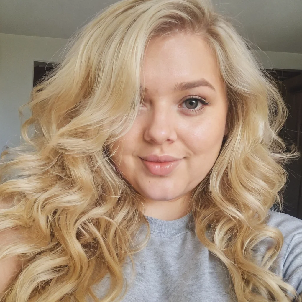 female, blonde hair, wave hair, selfie <lora:weight_slider-sdxl:0@0.1, 6@0.1>