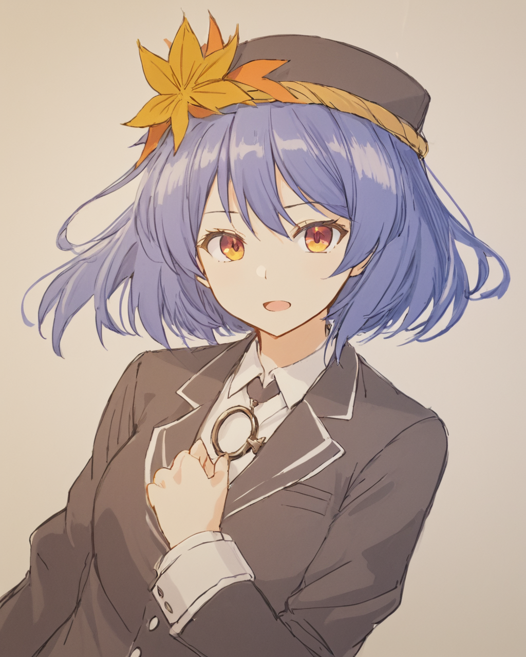 yasaka kanako,open_mouth, hair_ornament, alternate_costume, 1girl, multiple_girls, hat, formal, suit, long_sleeves, contemporary, sketch, solo, upper_body
<lora:yasaka_kanako_image2545_2023-12-20-000010:1>,star-shaped_pupils,symbol-shaped_pupils,. gorgeous,key visual, vibrant, studio anime,award-winning, professional, highly detailed,high budget, cinemascope