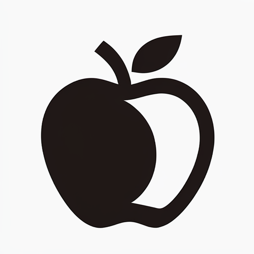 ((( White background, solid color background))),<lora:gmic_bptbv1-000014:1>,93icon\(93ic1\),An apple on a white background, Solo, Simple background, white background, monochrome, no one, outline,