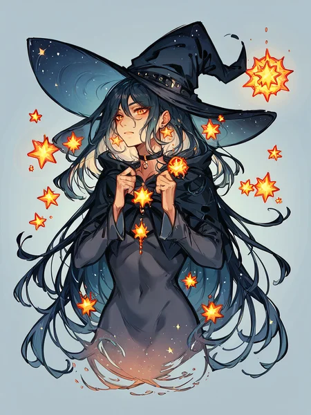 score_9, score_8_up, score_7_up, score_6_up, score_5_up, score_4_up, <lora:yum4rtXLP:0.8> yum4rt, galaxy, witch, 1girl, full body,