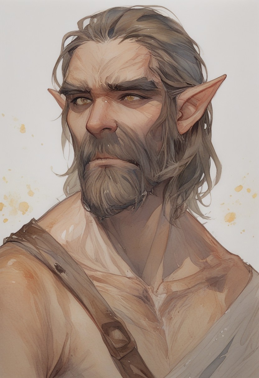 score_9, score_8_up, score_7_up, watercolor \(medium\), traditional media, BREAK, 1men portrait, dramatic lights ((Giant. Skyrimgiant. Giantskyrim.))