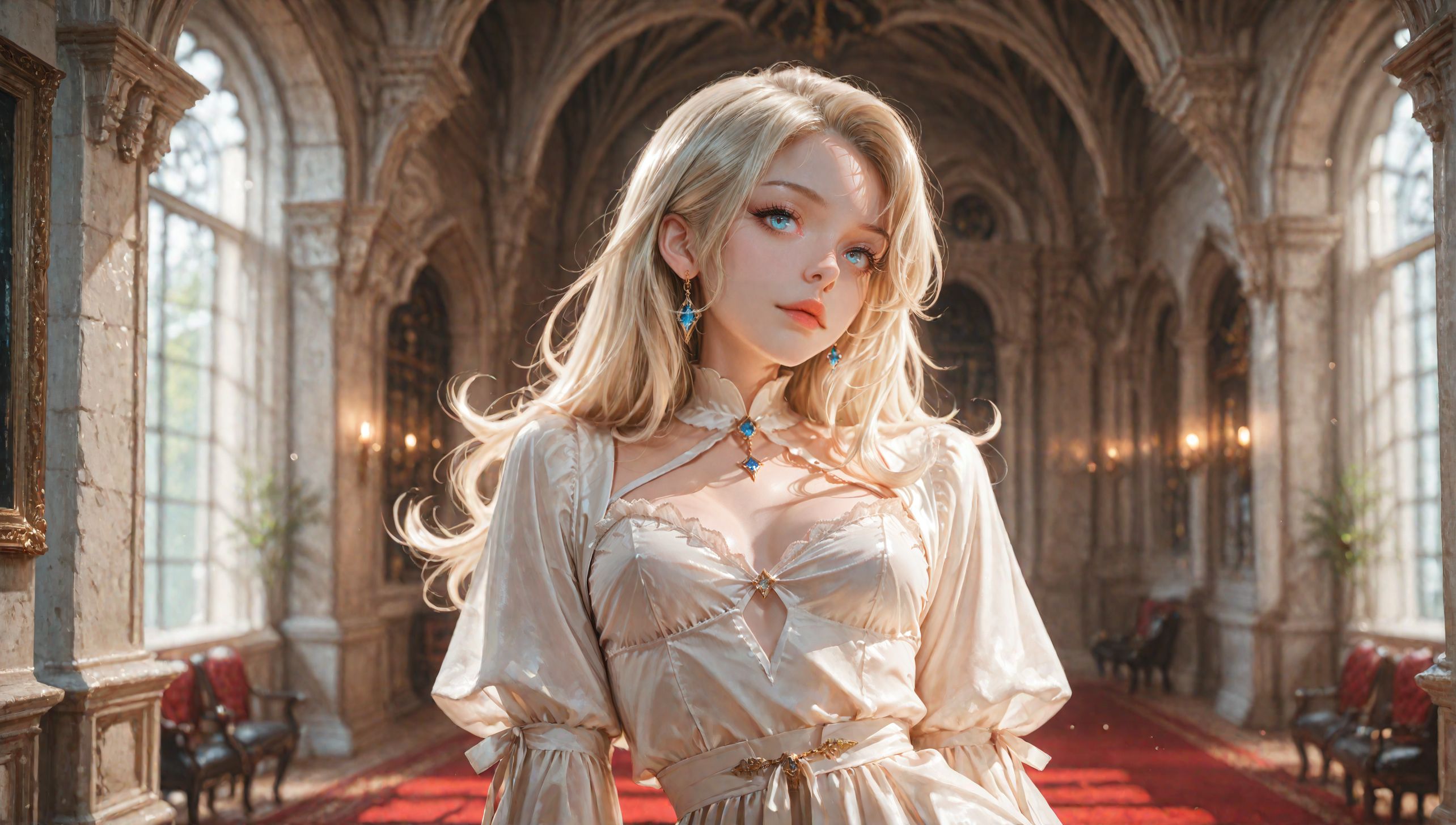 (blurred background), 8k, best quality, depth of field, dynamic lighting, high detail, masterpiece, photorealistic, realistic, ultra-HD, very aesthetic, (fashion photoshoot:1.1), 1girl, Dynamic pose, (style of Hasselblad:1.151), (style of Brandon Woelfel), (perfect seductive adult woman Attending a Secret Gathering in a Vampire Society:1.15), opulent, clandestine gathering of vampires in a Gothic mansion, rich with velvet draperies and ancient artifacts, under the light of a blood moon., (contrapposto), Effe_Loovia