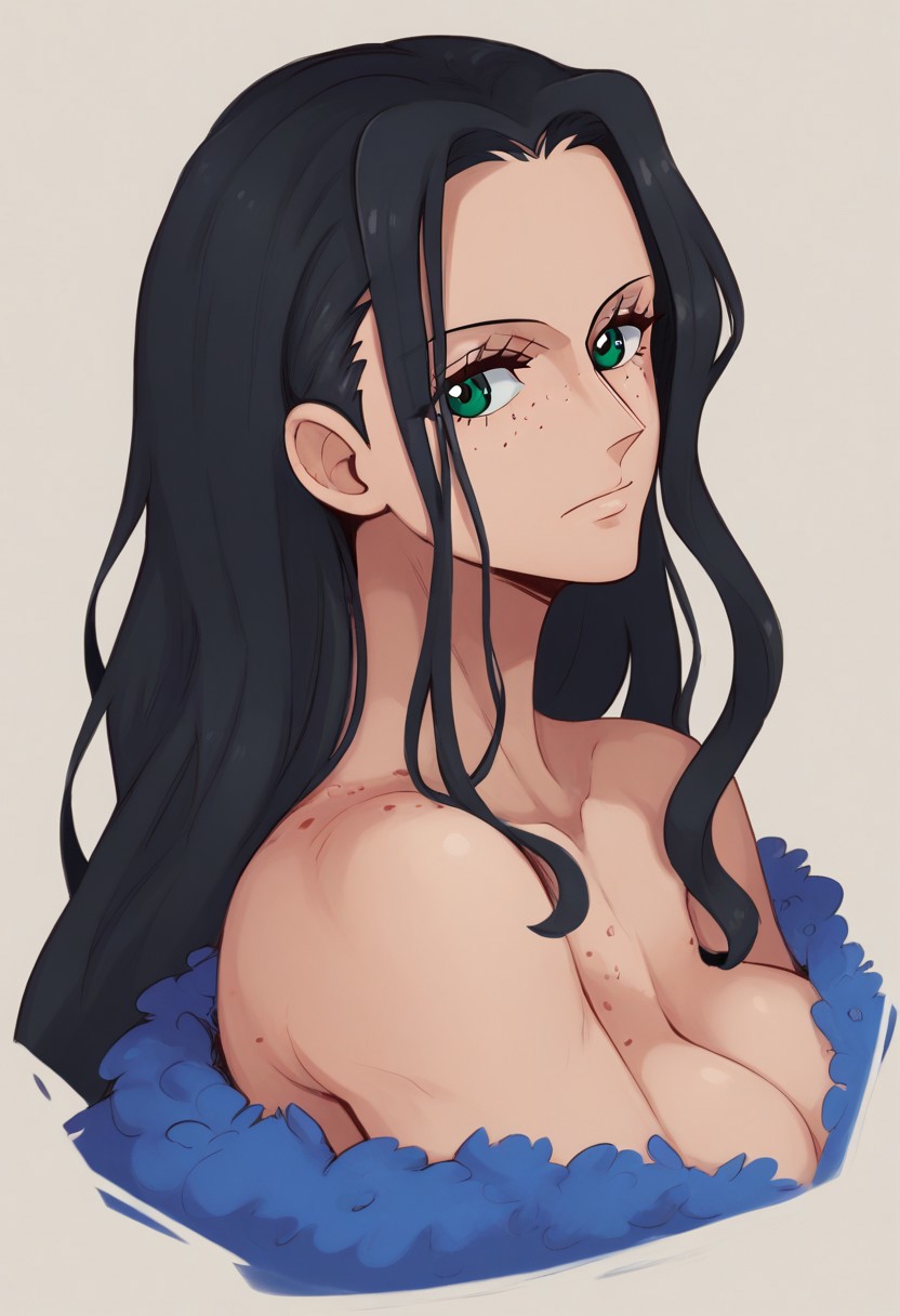 score_9, score_8_up, score_7_up, score_6_up, BREAK
<lora:PulenKompot-Sunnysundown Style-PonyXL:1> sunnysundown, <lora:PulenKompot-Krivia-SDXL:0.8> krivia, 1girl, beautiful, black hair, green eyes, long hair, freckles, Nico Robin,