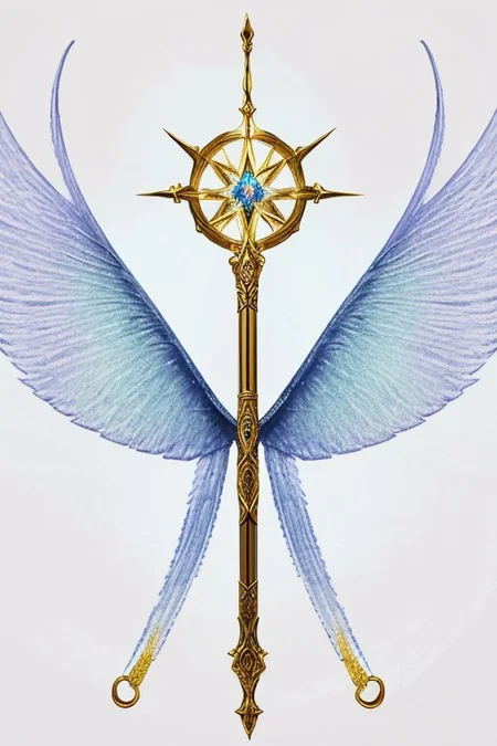 MagicItem_v1, fantasy, cross, cross-shaped scepter, masterpiece, high detailed, elegant, majestic, detailed, pretty, beauty, perfect, sleek, world morph, front facing position, perfect morph, divine, heavenly, excessive energy, holy