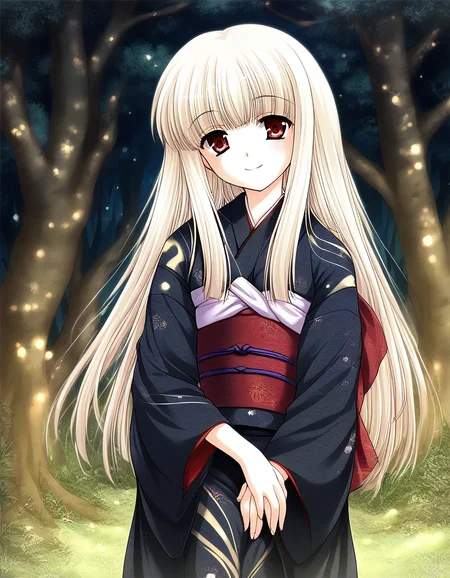 score_9, score_8_up, score_7_up, source_anime, rating_explicit, BREAK <lora:Rindou_Ver2.0_XL:1> Rindou, solo, red eyes, long hair, white hair, blonde hair, albino,
japanese clothes, black kimono, outdoors, sash, obi, day, long sleeves, nature, tree, brown eyes, ãhand between legs
spring,
light_smile,
looking at viewer,
cowboy_Shot,