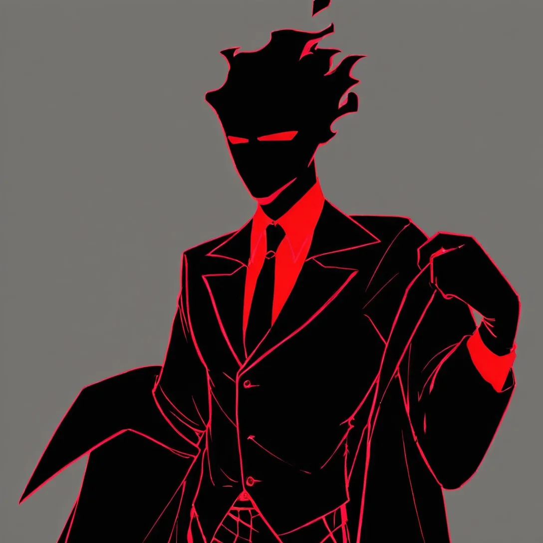 <lora:Auditor:1> solo, 1boy, male focus, red eyes, formal, no pupils, grey background, <lora:add-detail-xl:1>