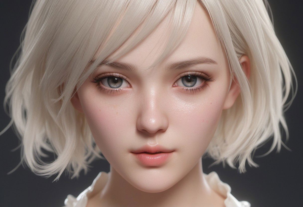 <lora:2b_nier_automataXL:1.4>,2b,white dress,wet,Exquisite Face, (Highly detailed face 1.2), highly detailed skin, skin pores, subsurface scattering, realistic pupils, high detail face, (highly detail eyes:1.2), full face blush, full lips,