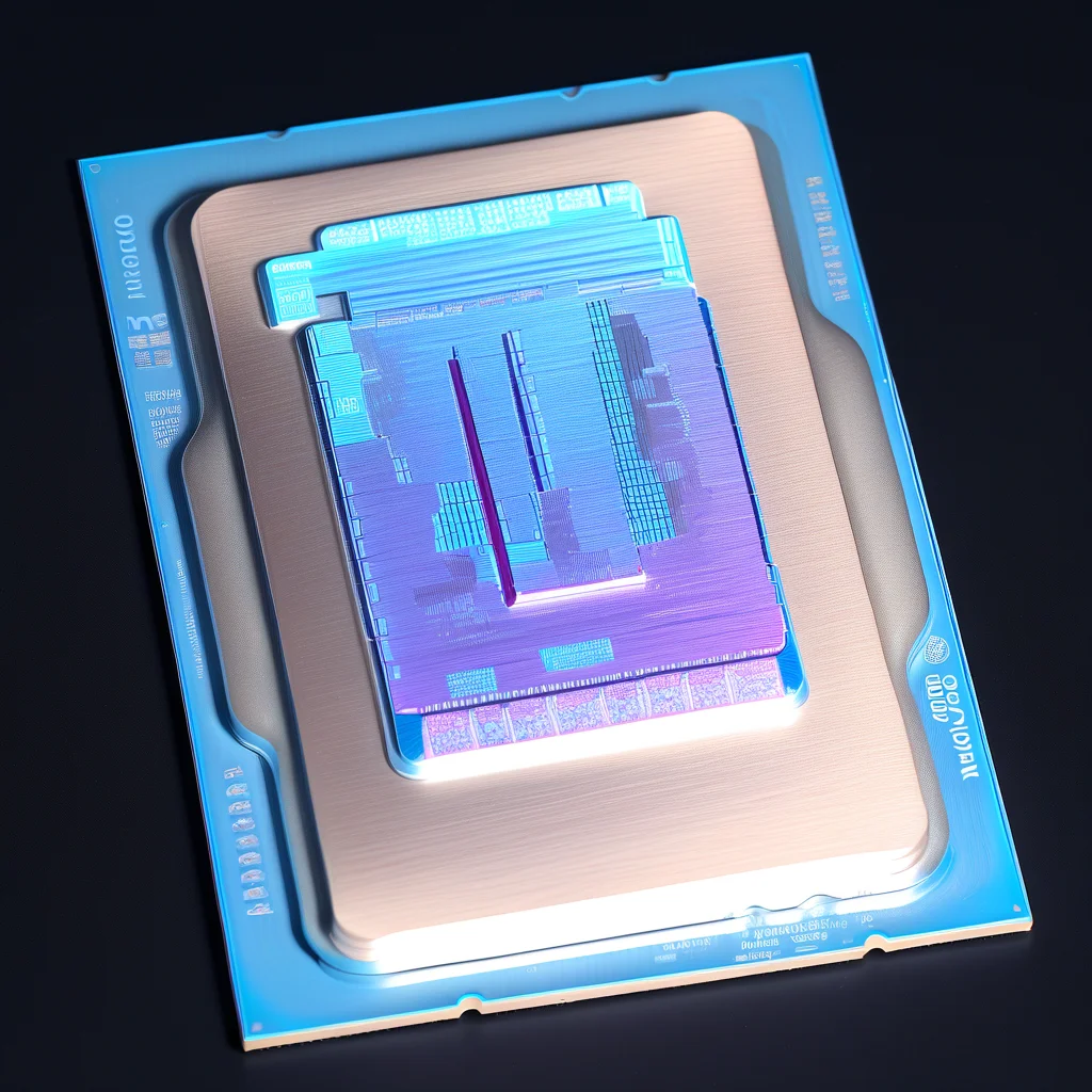 Intel Core i9 13900K, very detailed, black background, technology