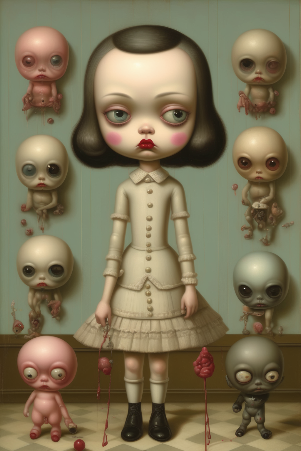 <lora:Mark Ryden Style:1>Mark Ryden Style - The sad side of art