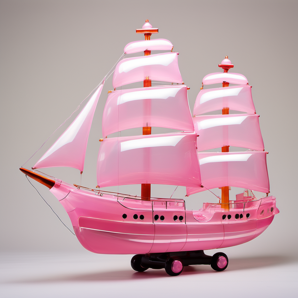<lora:[XL]jelly:1>1 pink ship
