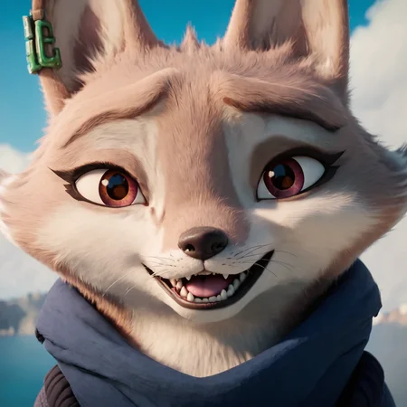 <lora:DreamWorks_Furry_Mix:0.7>, score_9, score_8_up, score_7_up, score_6_up, BREAK
source_furry, Zhen, 1girl, close up on face, (front view:1.3), looking at viewer, perfect face