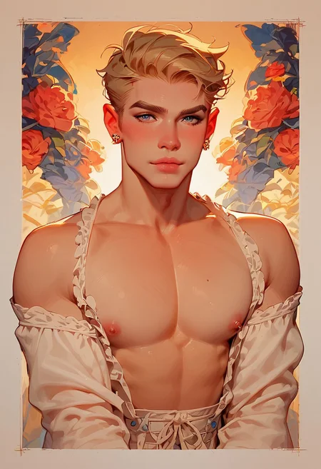 score_9, score_8_up, score_7_up, 
rating_questionable, Expressiveh, g0th1c, 
1boy, male focus, bara, crossdressing, Rosie the Riveter, pinup_style, ww2 poster, propaganda poster,