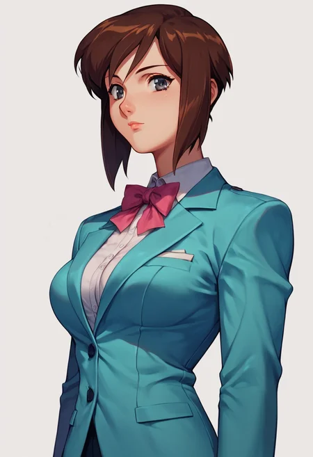 score_9, score_8_up, score_7_up, score_6_up, 1girl, solo,
Linna, brown hair, gray eyes, office suit,
detailed eyes, perfect face, perfect eyes, sexy, sexy girl, beautiful eyes, petite body, medium breasts, standing, posing, simple background, dynamic angle, <lora:Linna Yamazaki _ Bubblegum Crisis Tokyo 2040_epoch_10:1>