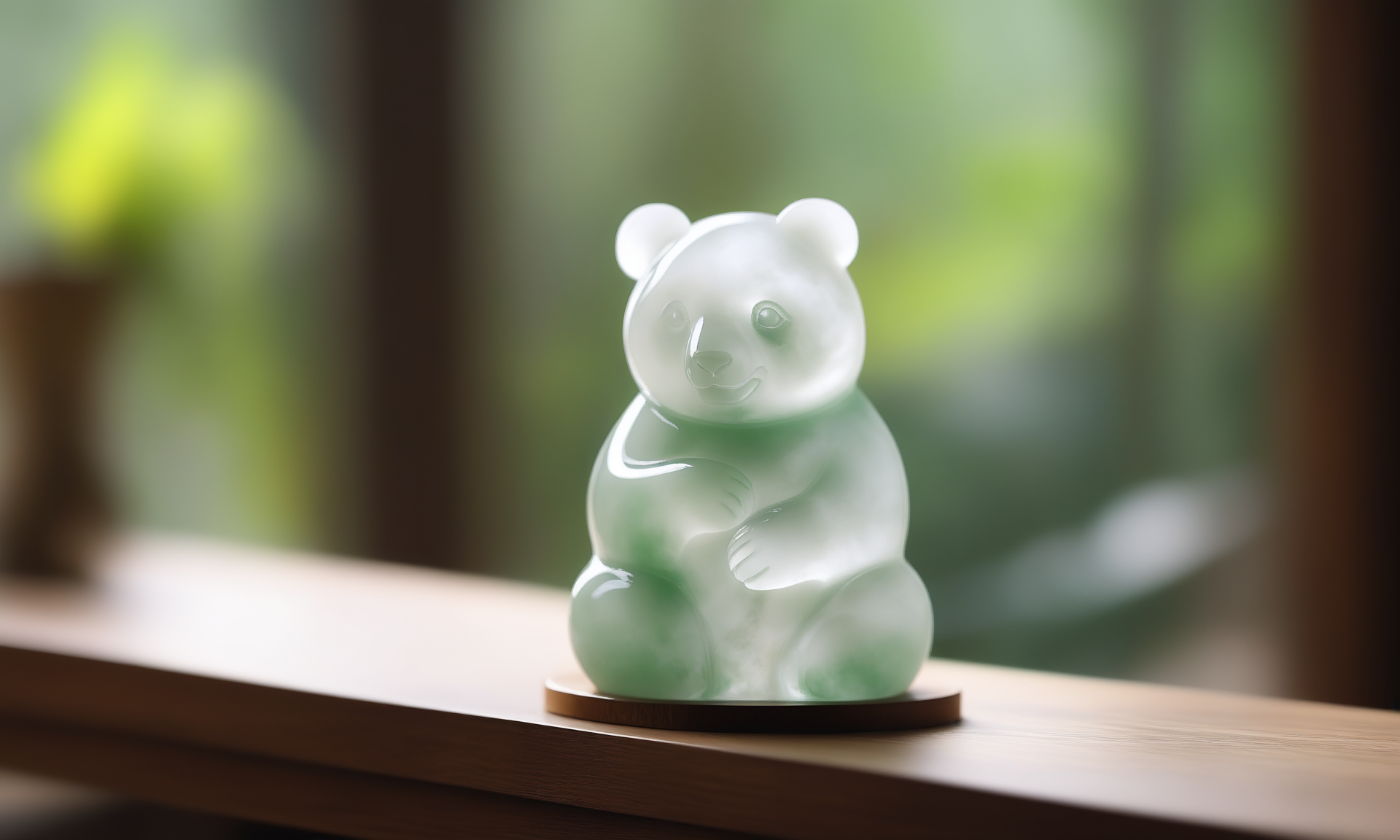 ethereal fantasy concept art of  <lora:jadeitecarvingcd_xl-000006:0.3>,a handmade sculpture of a panda made of (white jadeite,transparent) in office scene,full body,jadeitecarvingcd_xl,miniature,tilt-shift,indoors,chinese zodiac,wooden table,cutie,cute,still life,animal statue,front view,facing viewer,looking at viewer . magnificent, celestial, ethereal, painterly, epic, majestic, magical, fantasy art, cover art, dreamy