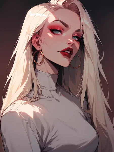score_9, score_8_up, score_7_up, score_6_up, 1girl, long hair, <lora:g4n1m3XLP:1> g4n1m3, red lipstick,