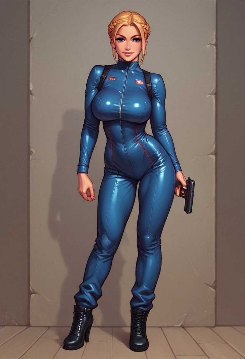 beautiful color, aesthetic, 2d,
zeon pilot, ((khaki flight suit)), 
solo, standing, (((inside battle mecha)))
1girl, cute face, modest smile
lime hair, folded in french braid, 	
big natural breasts, 
focused, looking at viewer, ((long big pistol in hands, handgun in hands)) 
(((full-clothed))), dynamic pose
BREAK 
score_9, score_8_up, score_7_up, score_6_up, source_cartoon, rating_explicit, Expressiveh, (((((full body))))), dynamic pose