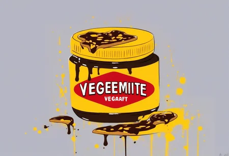 VegemiteArt, A sexy vegemite jar, Art style by Jim Lee, Art by Alex Horn and Greg Davies, Memecore, Yeasty splatters, HEAVY toasted bread with vegemite to the side of the jar, AUSTRALIAN APPROVED, Art by Kraft, Kraft Foods