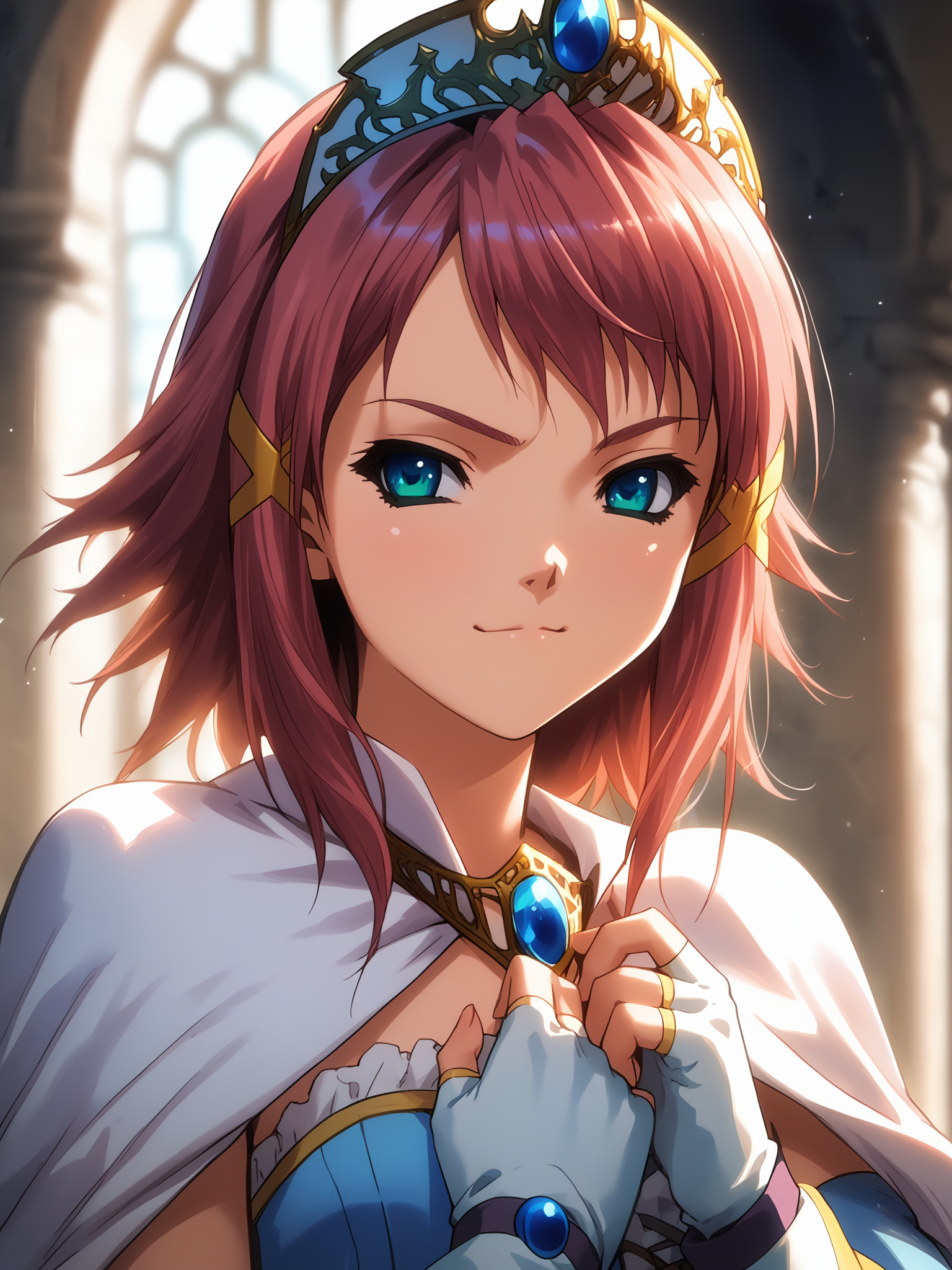 (upper body, solo focus:1.2) <lora:happy_tentacle-asuka-v0.1-000035:1>, ht_asuka, wizard, tiara, white gloves, fingerless gloves (petite:1.2), <lora:Shed_The_Skin's StS_age_slider_v1_initial_release:-1.25> ( (lace trim :1.1) :1.1) ( , , (traumatized :1.2) , seductive smile , (looking at viewer:0.6) :1.1) , (temple :1.2) ( :0.8) score_9, score_8_up, score_7_up, score_6_up, score_5_up, score_4_up, ( [(realistic, photorealistic:1.3):(realistic:1.2):16] [(3d:1.2)::14] :1) <lora:LUUNA's Lunas-NijiJourney-SDXL-B2:0.35>, nijijourney <lora:prgfrg23's Counterfeit-V3.0 Style SDXL_LoRA_Pony Diffusion V6 XL:0.5> <lora:mfcg's mfcgXL:0.12> <lora:reweik's gyokai(himehajime)_PonyXL_style_v01:0.14>