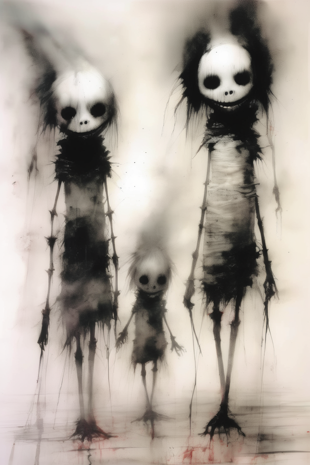 <lora:Stephen Gammell Style:1>Stephen Gammell Style - iyaayas in the style of stephen gammell