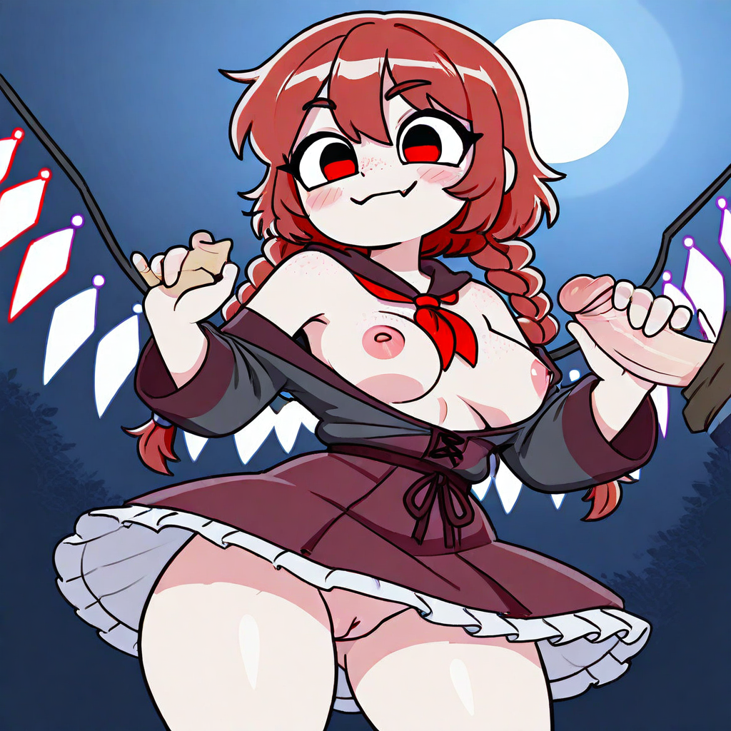 detailed drawing, sun-kissed, Lighting style, score_8_up, cinematic lighting, uncensored <lora:fedXL_il_lokr_V6311P:0.95>, spreaded anus, blushing, red_neckerchief, Twin braids, wings, dress up, armpits, falling breasts, Closed eye, smirking, shorty body, pussy, handjob, <lora:mon_monmon2133:0.2> <lora:Rapscallion_Illustrious:0.25> Rapscallionstyle, sharp shading, (nsfw:1.2), chewing spaghetti, dynamic pose, (extremely detailed:1.5), ambient light