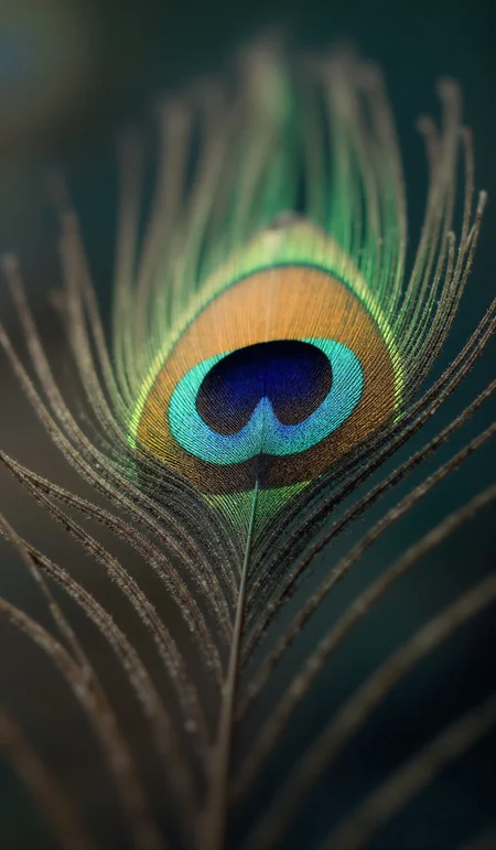 Abstract macro peacock feather, blur, multicolored exotic bird, macro, closeup, selective focus. Dramatic unusual scene. Beauty world. Retro filter and vintage style. Instagram toning effect, breathtaking photograph, lensflare and bokeh effects, heavy film grain, shot on kodachrome with post-processing artifacts, reflecting particle effects, slight double exposure