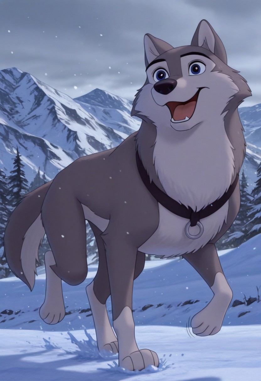 score_9, score_8_up, score_7_up, source_furry, Dustyblto, husky, solo, feral, full body, happy, running motion lines, snowing, mountains, Alaska location, masterpiece, best quality, amazing quality, absurdres, newest, high res, ultra detailed, best quality, best artwork, detailed eyes, (eyes focus), perfect eyes, big iris, pupils visible, 4k, ultra quality, perfect face
