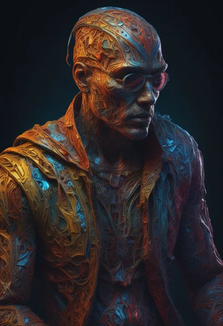 masterpiece, best quality,highly detailed and hyper realistic, hyper real, neon-outlined male figure in the dark with vibrant colors and reflective surfaces, (dark shot:1.17), epic realistic, faded, ((neutral colors)), art, (hdr:1.5), (muted colors:1.2), hyperdetailed, (artstation:1.5), cinematic, warm lights, dramatic light, (intricate details:1.1)