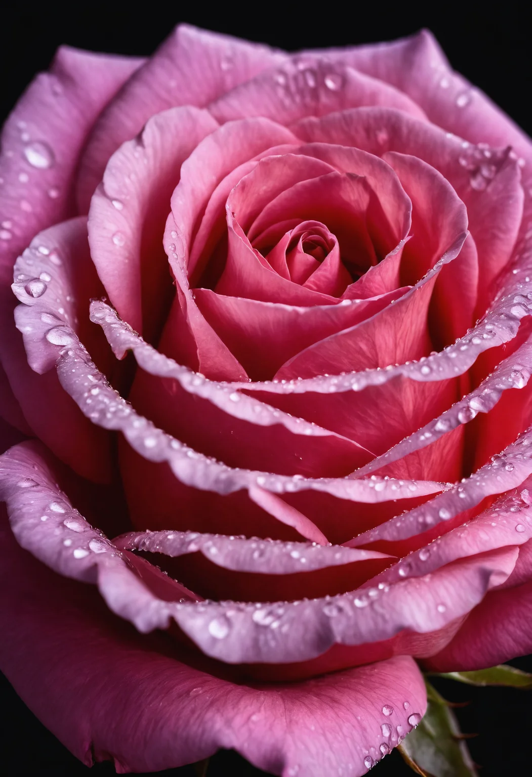Macro Photography, a rose, shining starlight, Simple background, Dark background, Extreme Detail, UHD,8K, Studio Lighting, Professional Photography, fine art,