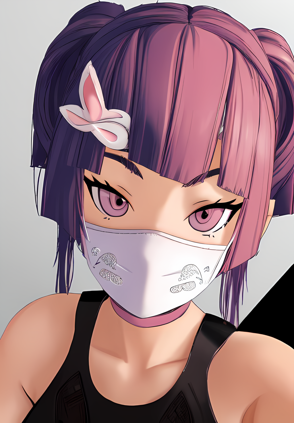 <lora:kunoichi_masako:0.8>, kunoichi_masako, 1girl, solo, ninja, face mask, (seductive, alluring, charming:1.3), (highly detailed, high quality:1.3)