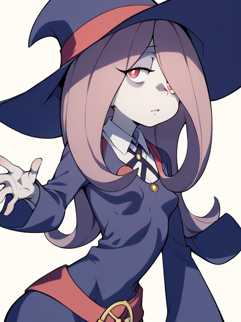<lora:Sucy:1>,sucy manbavaran, little witch academia, small breasts, red eyes,, score_9, score_8_up, score_7_up, score_6_up, score_5_up, score_4_up, BREAK